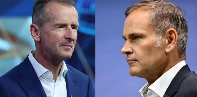 Herbert Diess Oliver Blume VW Porsche