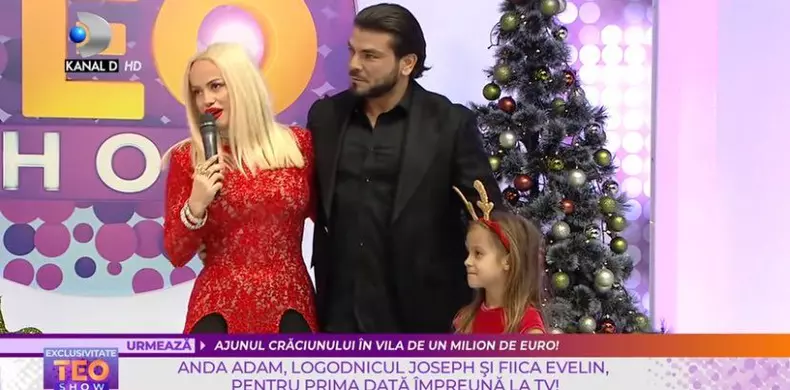 Anda Adam si iubitul ei la tv