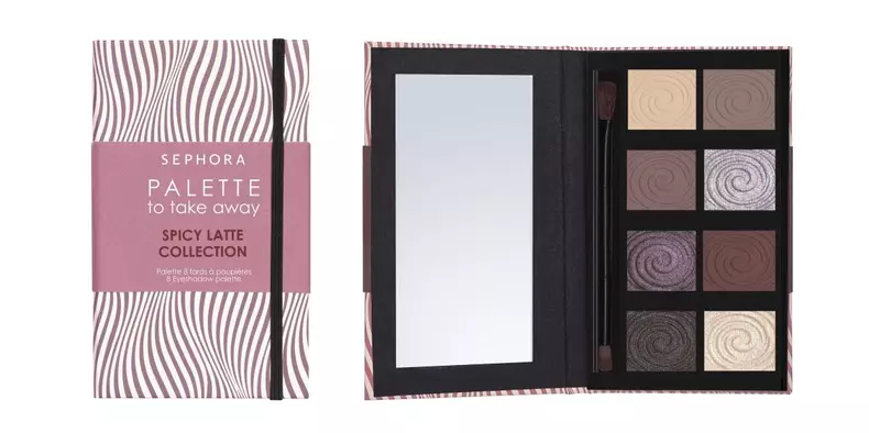 Paletă de farduri, Sephora, Palette To Take Away Spicy Latte Collection, 71 lei