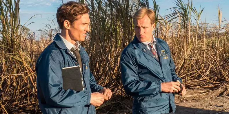 Woody Harrelson and Matthew McConaughey in the TV series "True Detective"