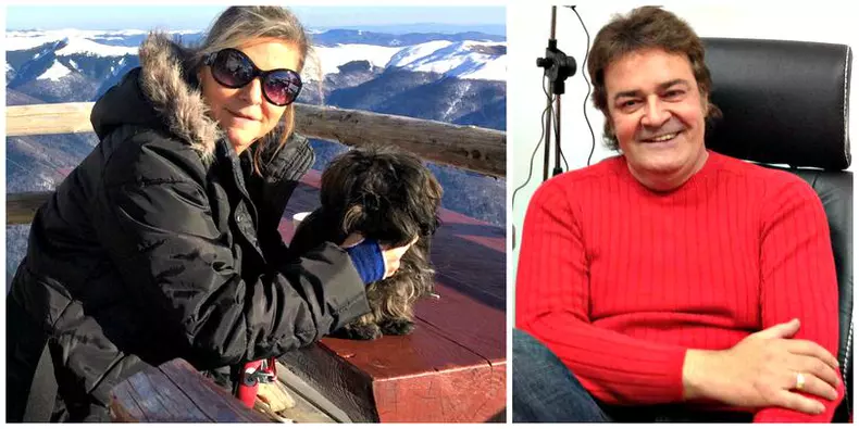 Adrian Tomcescu și soția lui, Gitte