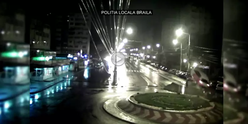 accident sensul giratoriu braila