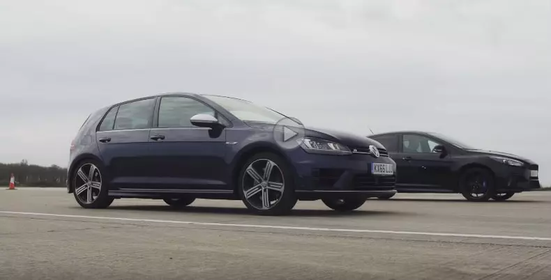 ford focus rs volkswagen golf r