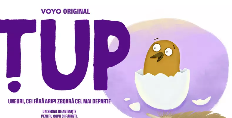 Andreea Esca, Amalia Enache, Paula Herlo si Cristian Leonte dau viață personajelor din ȚUP, primul serial de animație românesc de pe VOYO