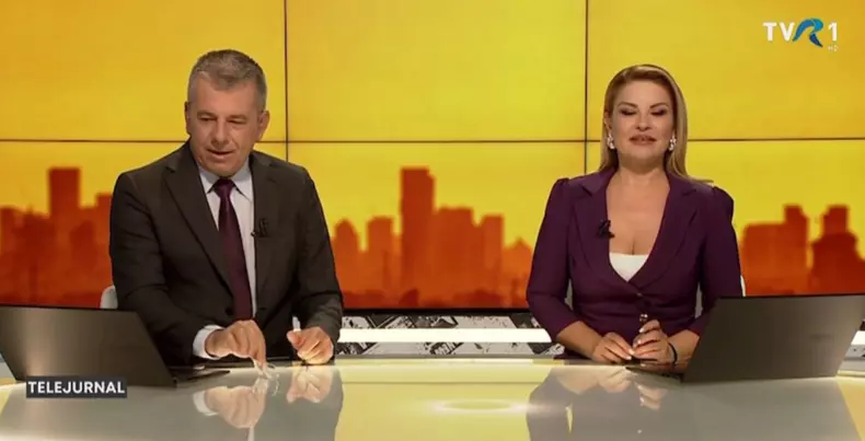 Eugen Rusu și Alina Stancu Gafă TVR 6