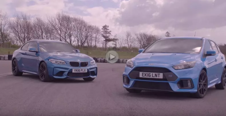 bmw m2 coupe ford focus rs