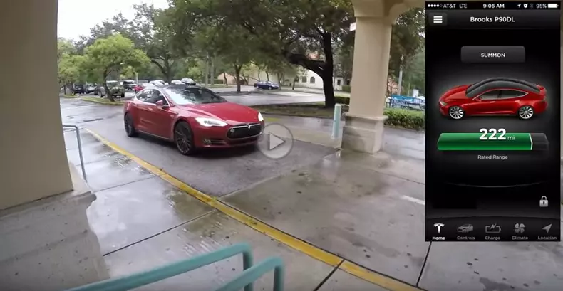 tesla model s summon