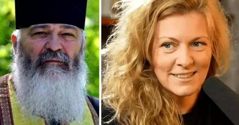 parintele Calistrat si Dana Nalbaru