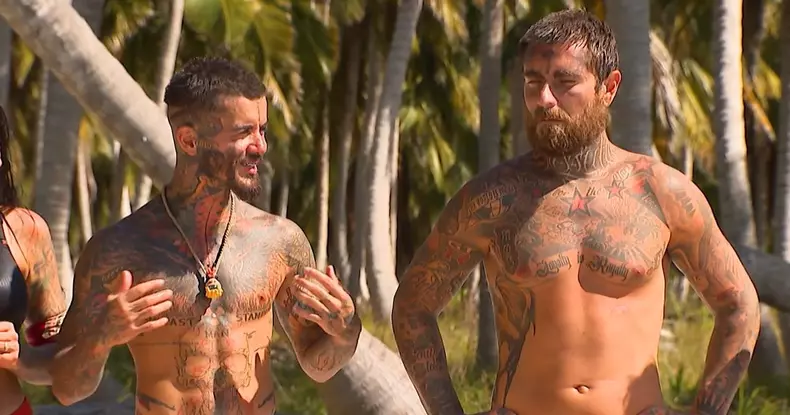 Zanni și TJ Miles la Survivor All Stars..