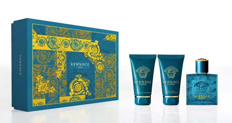 Set parfum, gel de duș, after shave, Versace Eros, 319 lei