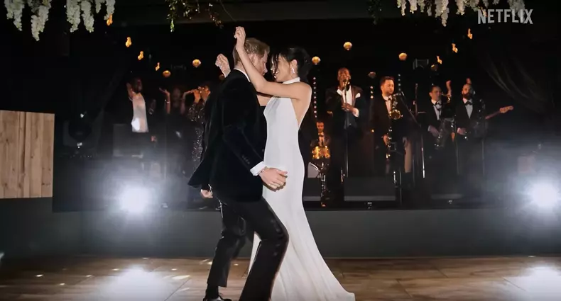 Netflix releases new trailer for Harry & Meghan documentary featuring the couple’s first wedding dance and hanging with Sir Elton John
