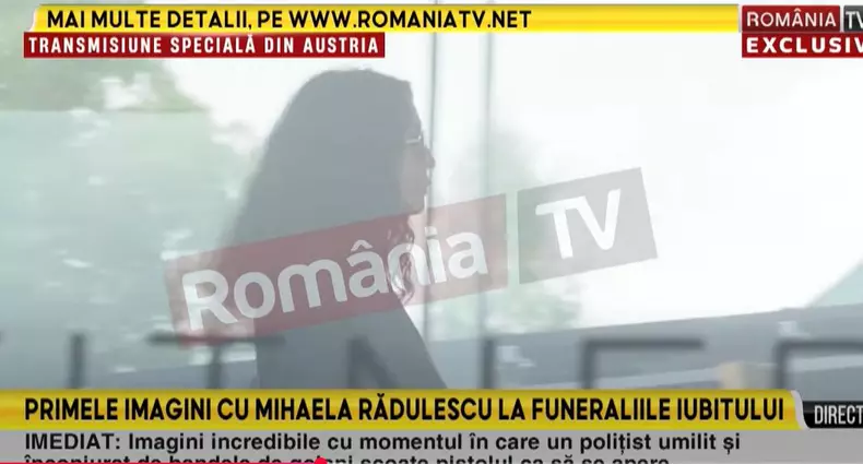 Mihaela Rădulescu, la capela unde se află sicriul lui Felix Baumgartner  (2)