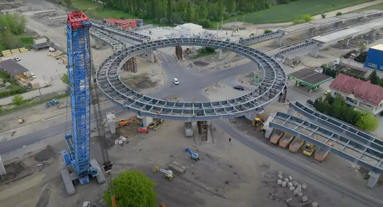 Sens giratoriu suspendar Berceni captura youtube