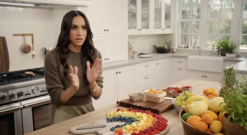 New fruity clip from. Meghan Markle Netflix show