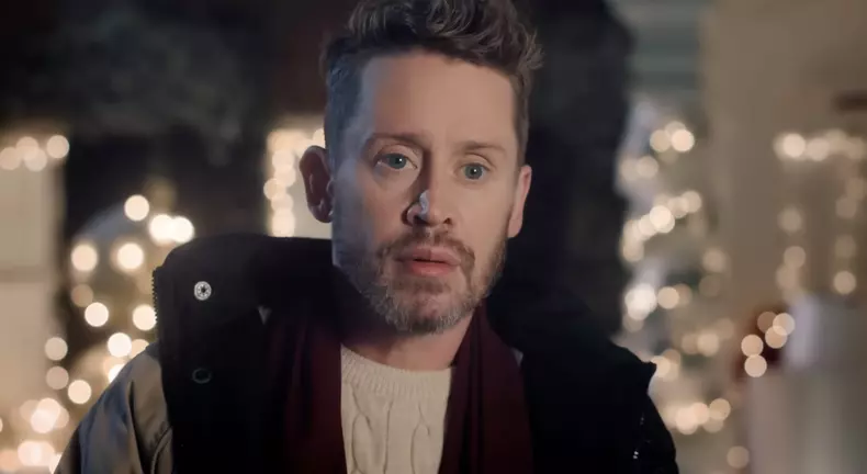 Macaulay Culkin home but not alone