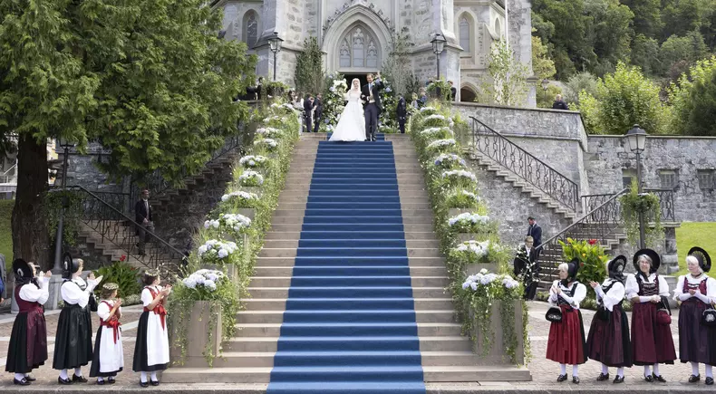 Wedding of Sophie, Hereditary Princess of Liechtenstein, St. Florin Cathedral, Vaduz, Liechtenstein - 30 Aug 2025