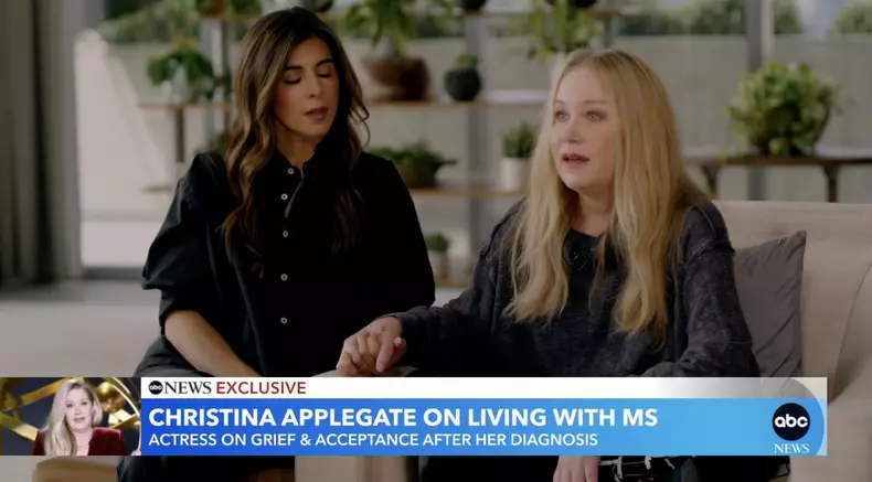 Christina Applegate says she is 'isolating' to cope with grief amid her multiple sclerosis battle, as she appears on Good Morning America.