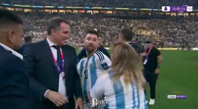 messi pe teren