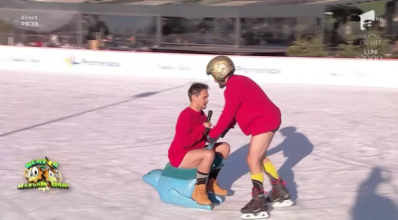 Pariu pierdut la „Neatza...”. Răzvan și Dani au renunțat la pantaloni, în direct, la -3 grade Celsius (1)