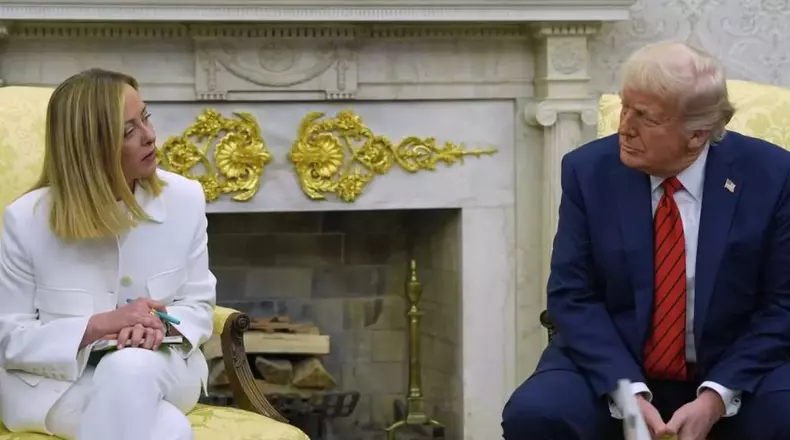 donald trump - giorgia meloni