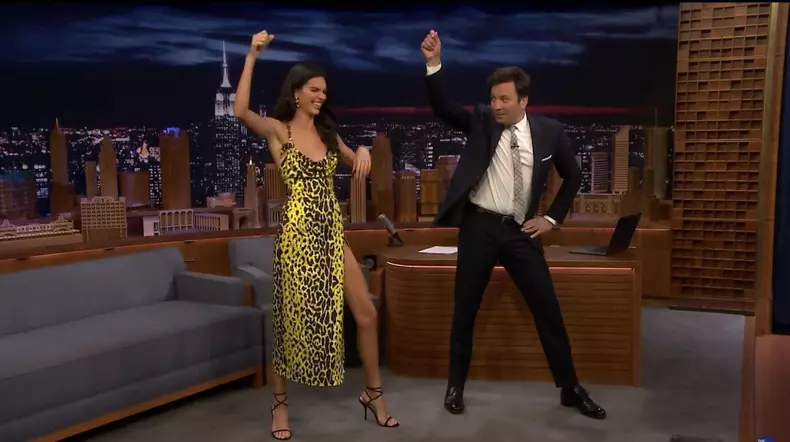 Kendall Jenner și Jimmy Fallon