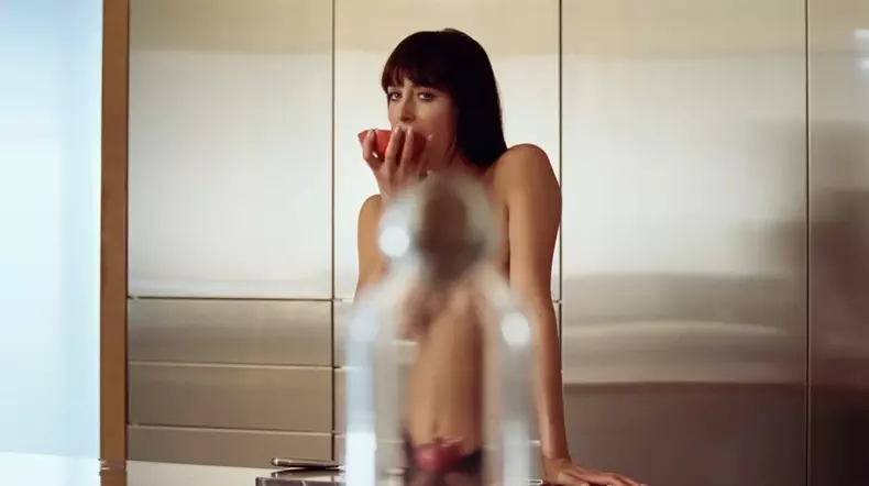 Dakota Johnson ad for Calvin Klein