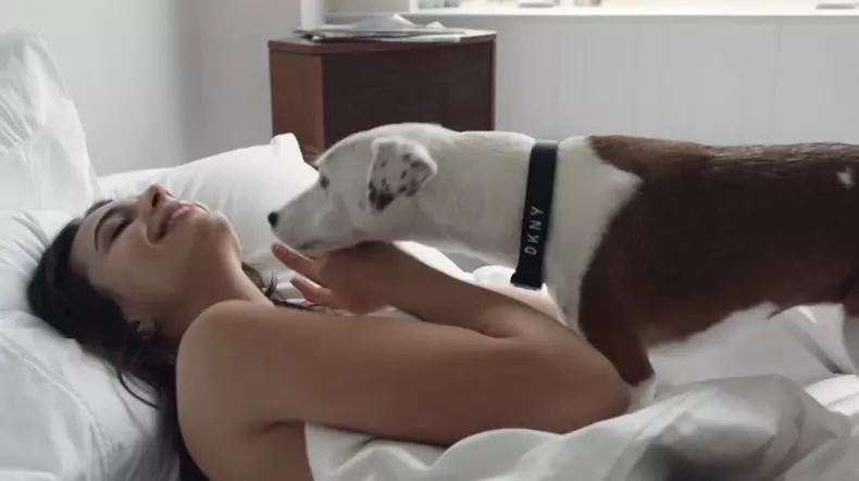 Emily's sexy dog walk