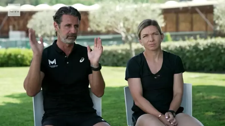 simona halep impreuna cu antrenorul ei