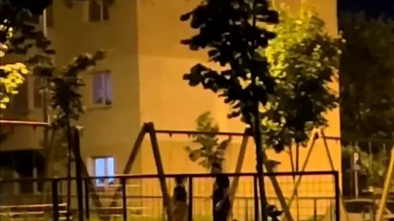 barbat isi bate sotia in parc brasov2