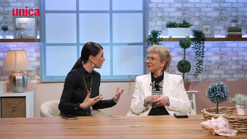 Ilinca Vandici și Teo Trandafir la Fresh by Unica, în platoul emisiunii „Follow Us!”, de la Kanal D2
