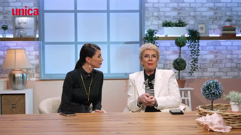 Ilinca Vandici și Teo Trandafir la Fresh by Unica, în platoul emisiunii „Follow Us!”, de la Kanal D2