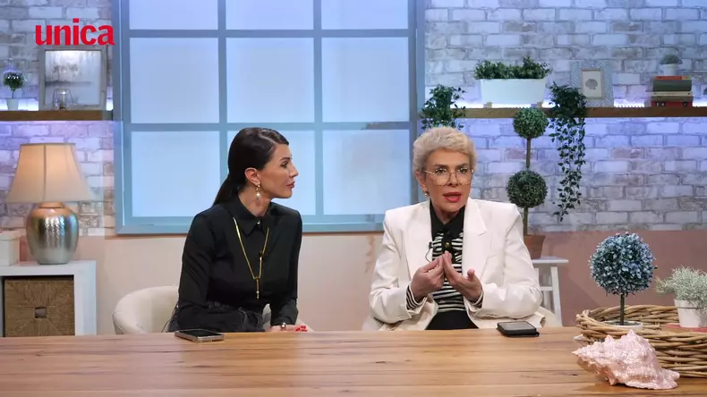 Ilinca Vandici și Teo Trandafir la Fresh by Unica, în platoul emisiunii „Follow Us!”, de la Kanal D2