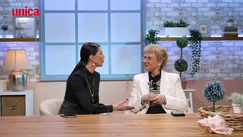 Ilinca Vandici și Teo Trandafir la Fresh by Unica, în platoul emisiunii „Follow Us!”, de la Kanal D2