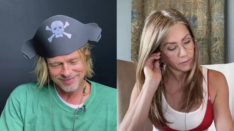 Brad Pitt and Jennifer Aniston reunited for charity movie read-through