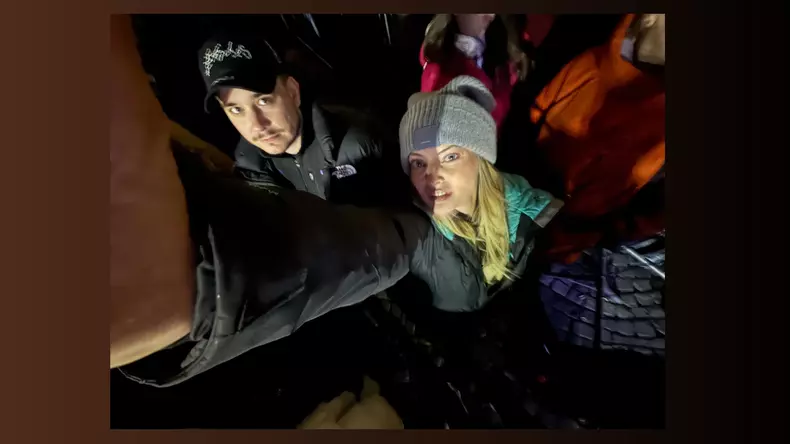 Delia Matache la mitingul pro-democrație din Piața Universității, 5 decembrie 2024