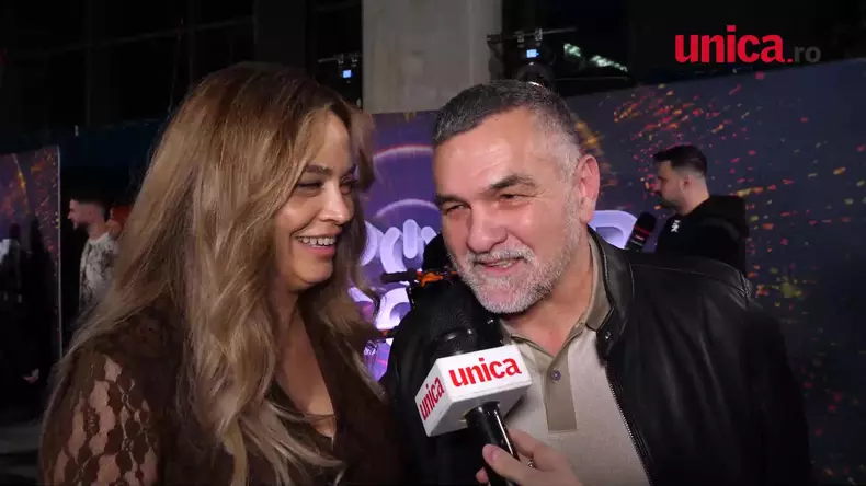 Leonard Doroftei și soția lui, Monica, oferind un interviu pentru Unica.ro, la avanpremiera „Power Couple România - La bine și la greu”, sezonul 2 (2)