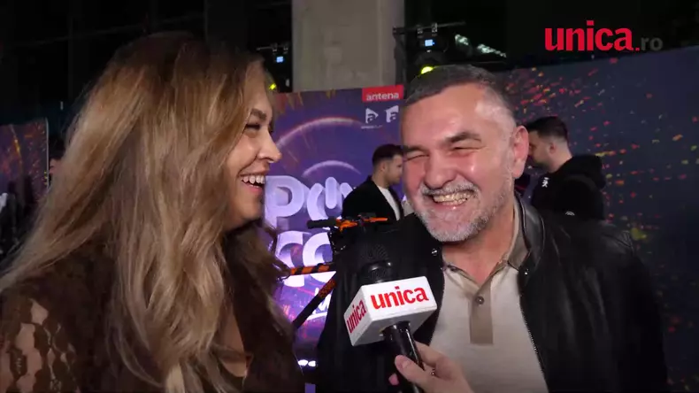 Leonard Doroftei și soția lui, Monica, oferind un interviu pentru Unica.ro, la avanpremiera „Power Couple România - La bine și la greu”, sezonul 2 (3)
