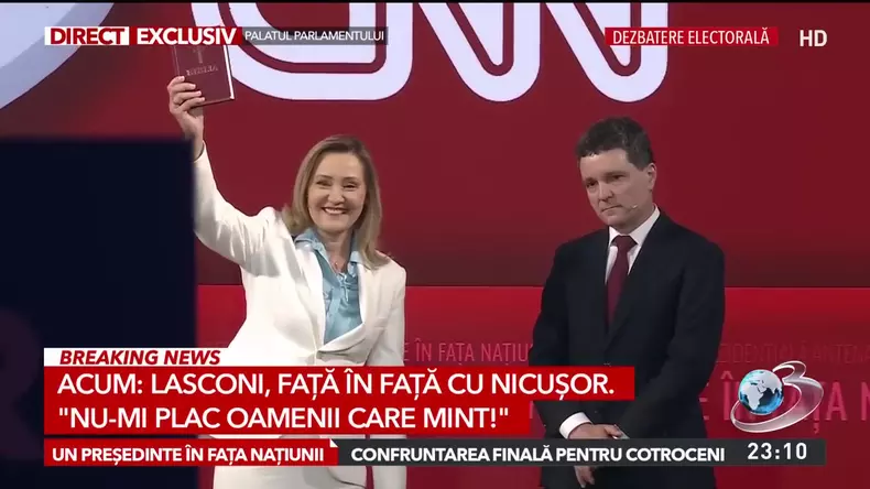 Elena Lasconi l-a pus pe Nicușor Dan să jure pe Biblie că nu a mințit în ceea ce o privește (6)