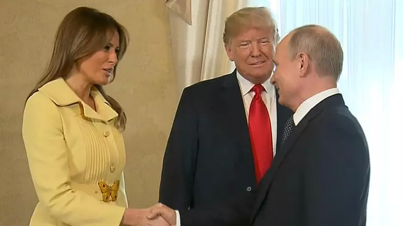 melania trump si putin