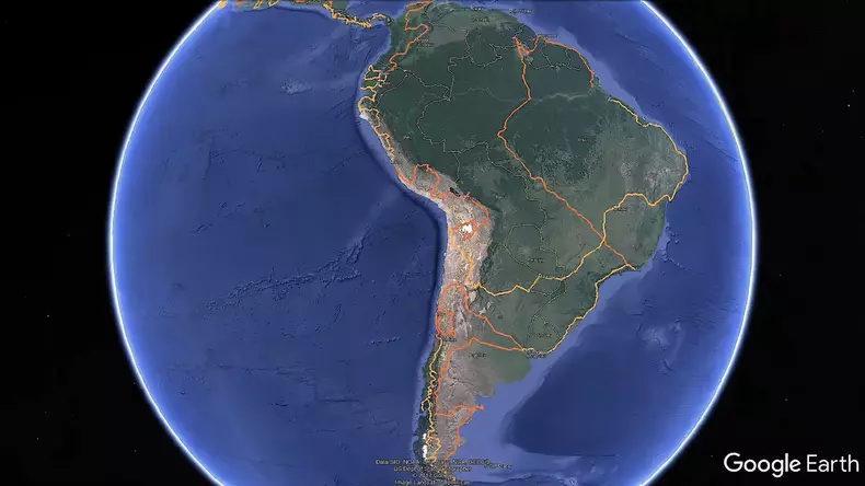 harta america de sud