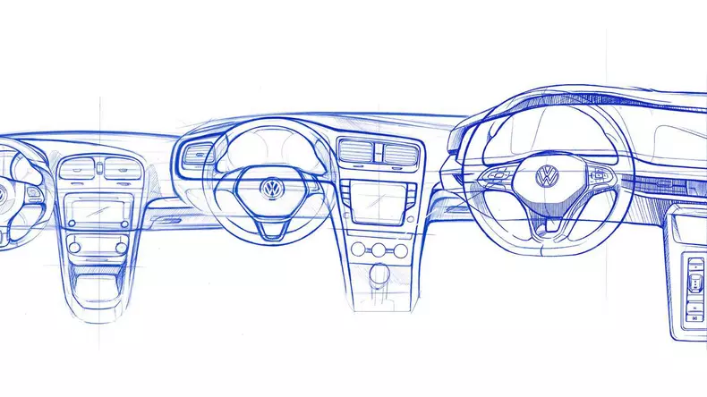 The all-new Golf (design sketch)