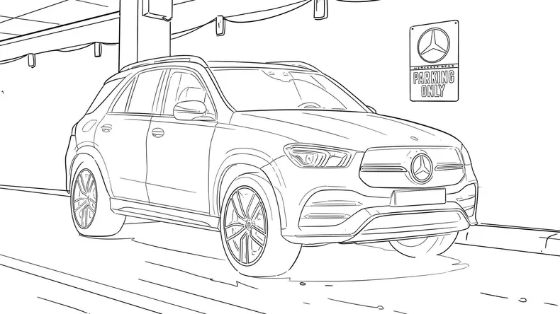 mercedes-benz-schite-carte-colorat-copii