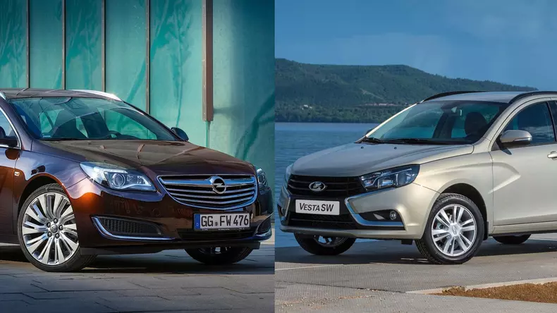 colaj Opel Insignia vs Lada Vesta SW