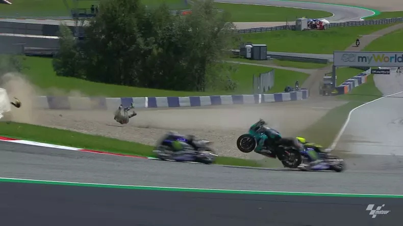 Accident MotoGP MP Austriei 2020
