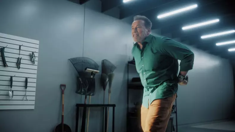 Arnold Schwarzenegger power tools ad