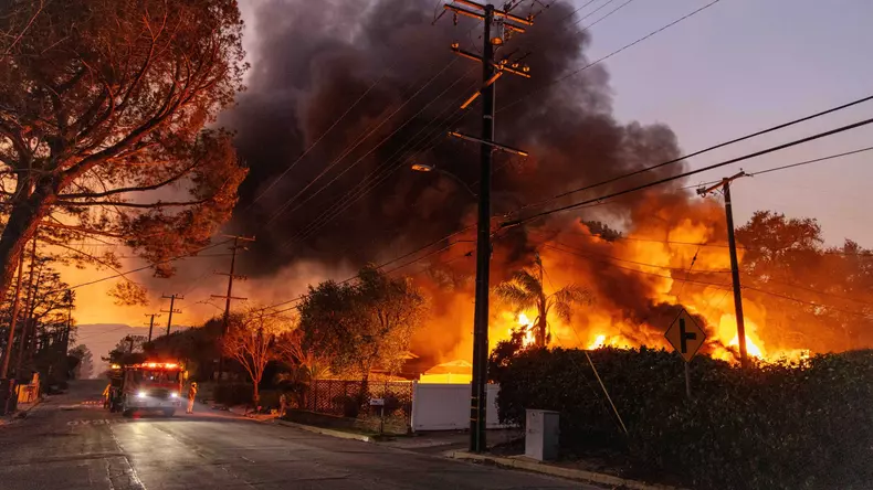 Multiple wildfires rage through California