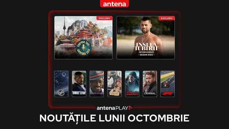 Noutati Octombrie AntenaPLAY