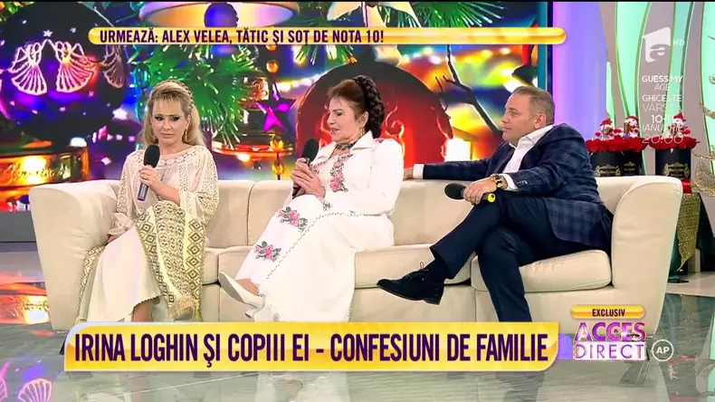 Irina Loghin şi copiii ei
