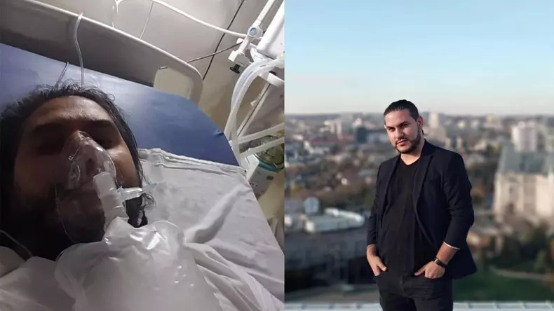 Silviu-Hutanu-artist-iesean-in-sectia-de-Terapie-Intensiva-de-la-Spitalul-de-Neurochirurgie-din-Iasi-Silviu-Hutanu-la-o-sedinta-foto-pe-una-dintre-cele-mai-inalte-cladiri-din-Iasi