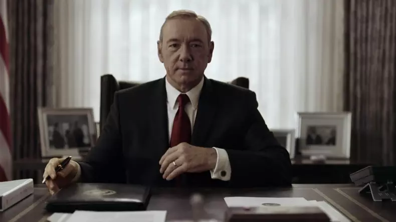 First Look at the new trailer for TV show "House of Cards"  sees a Frank Underwood Presidential advertising campaign